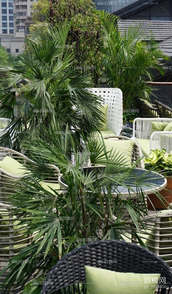 工业风西餐厅效果图下载（渲染图4）