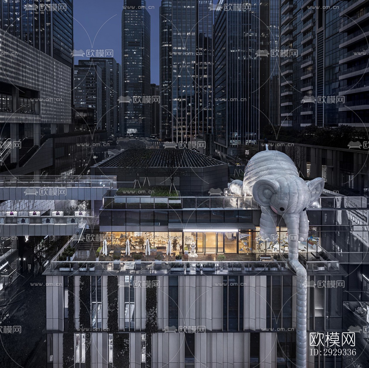 北欧咖啡奶茶效果图下载（渲染图16）