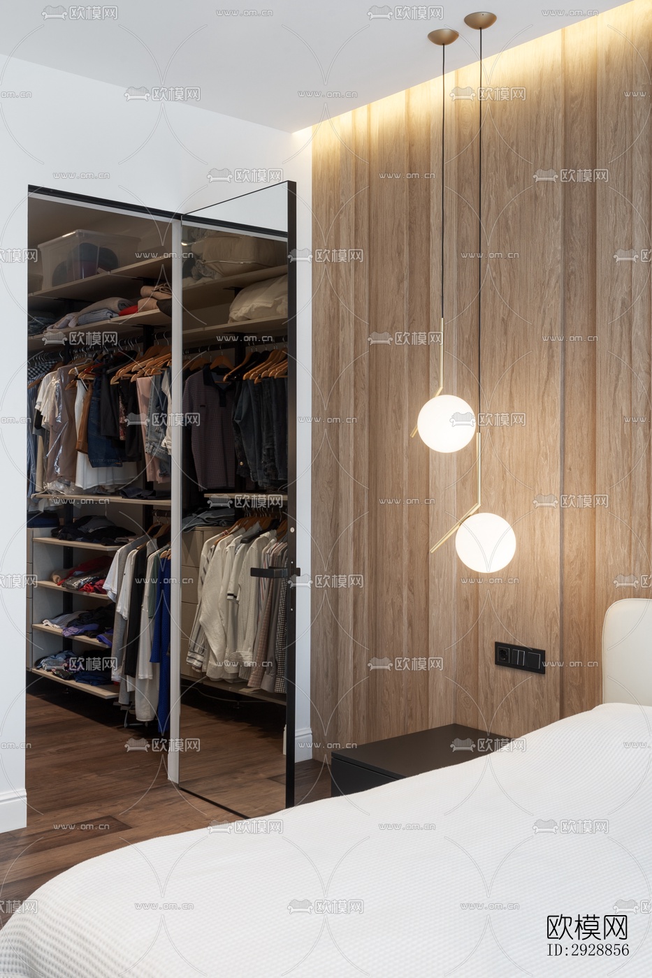 现代平层效果图下载（渲染图8）