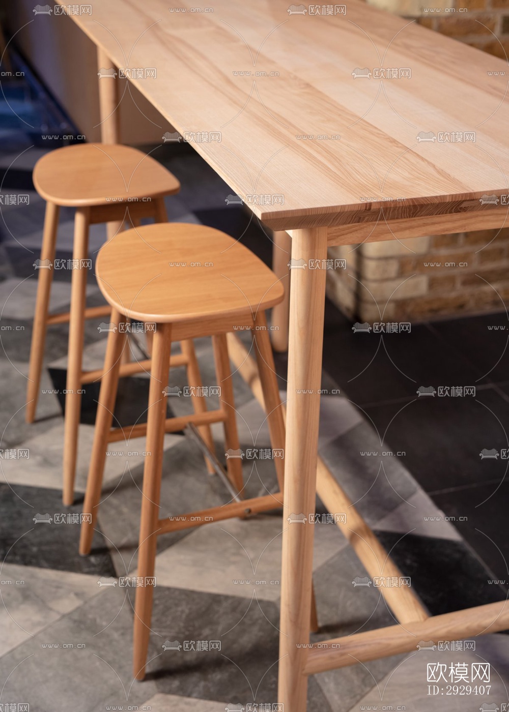 工业风咖啡奶茶效果图下载（渲染图9）