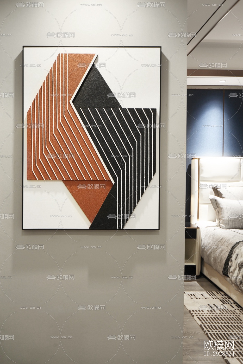 现代平层效果图下载（渲染图6）