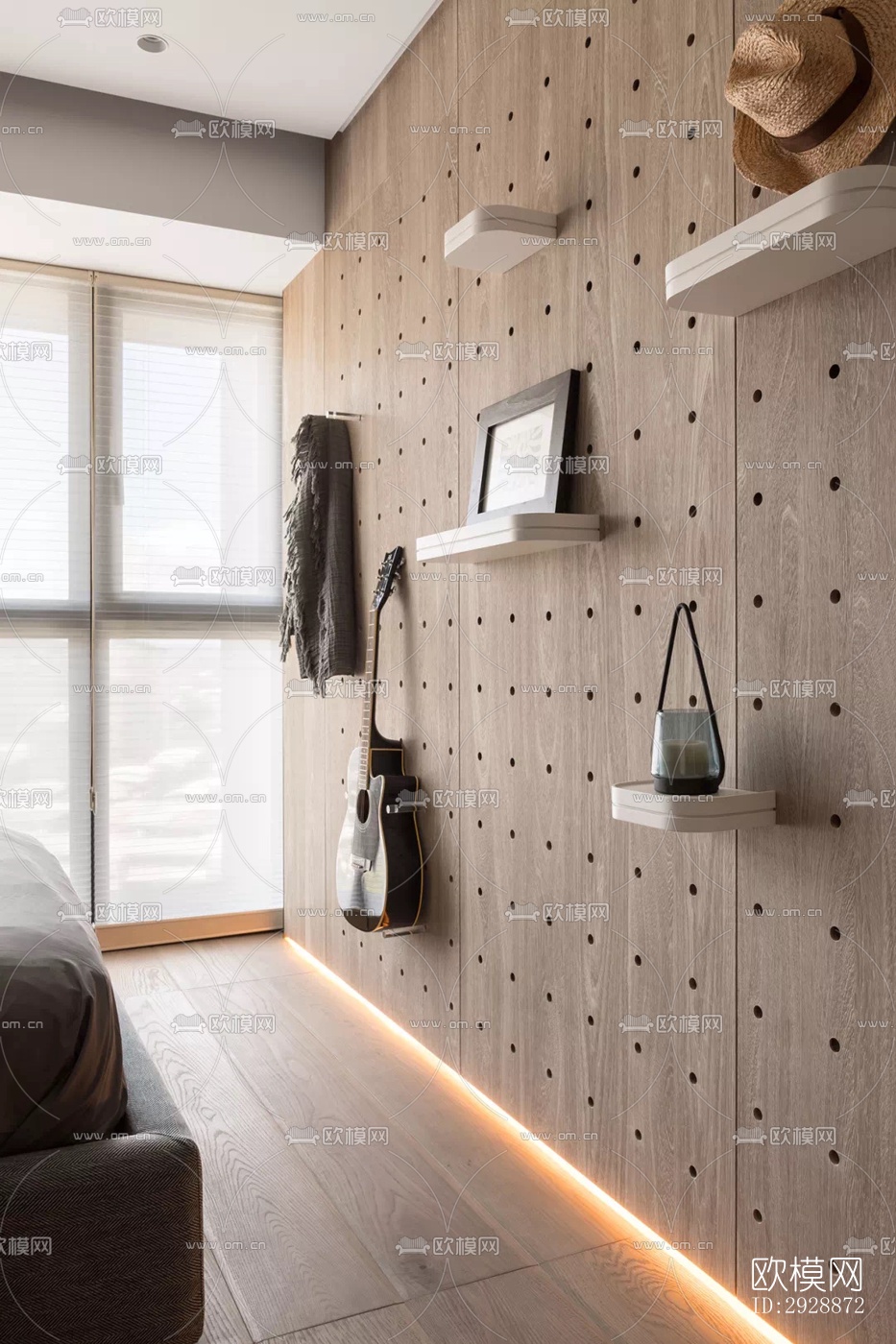 现代平层效果图下载（渲染图4）