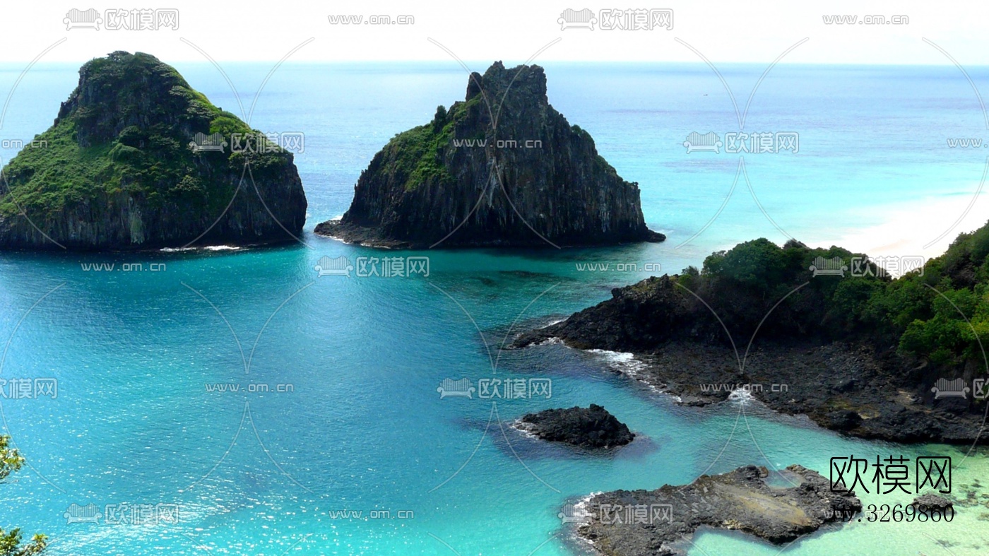 大海岛屿岩石下载