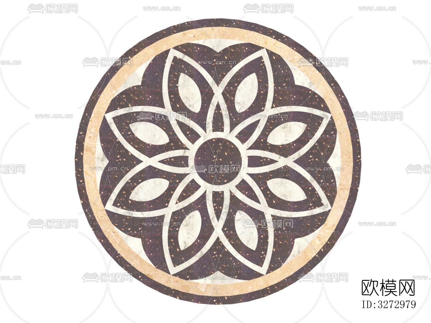 室外石材地面拼花地砖下载（渲染图8）