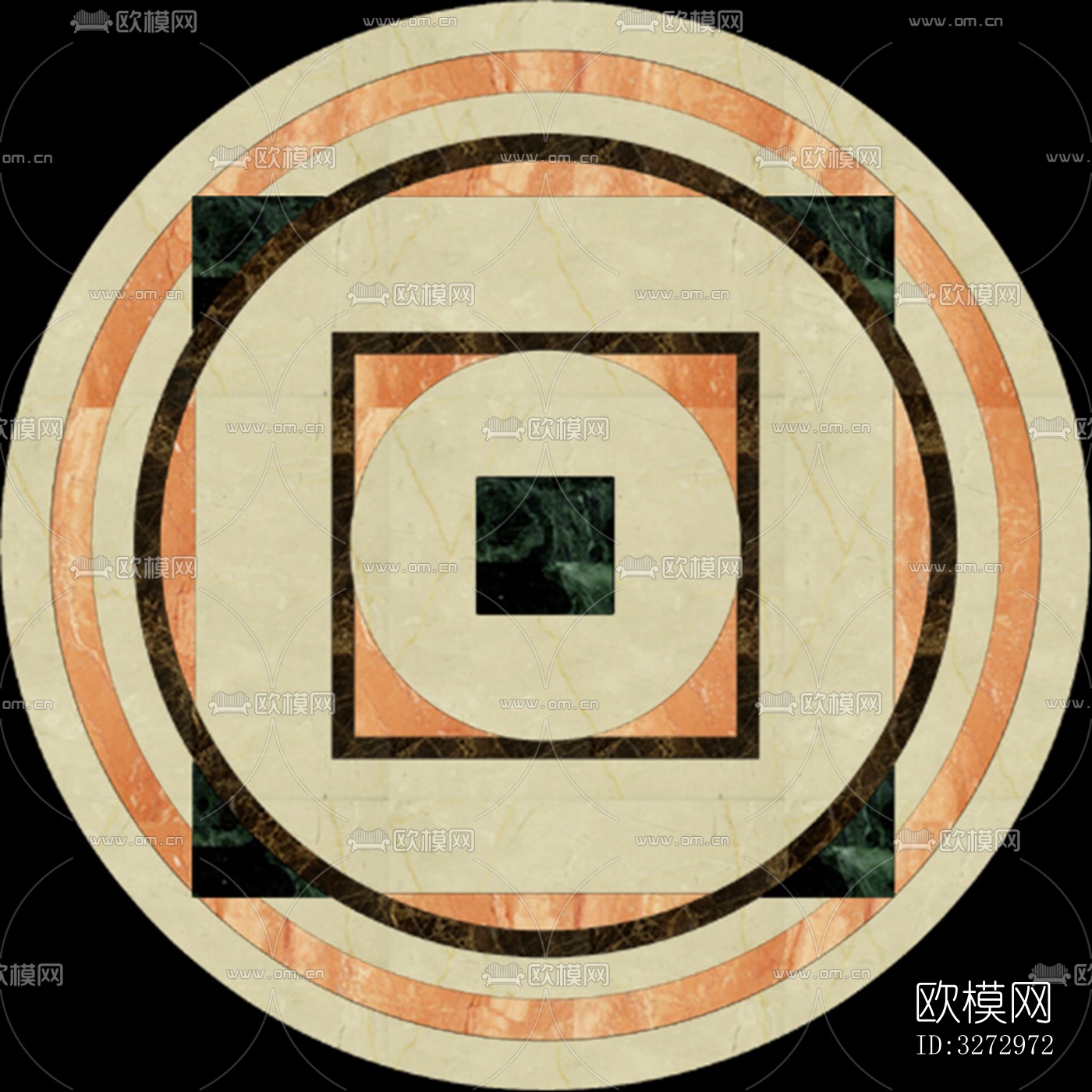 室外石材地面拼花地砖下载（渲染图8）