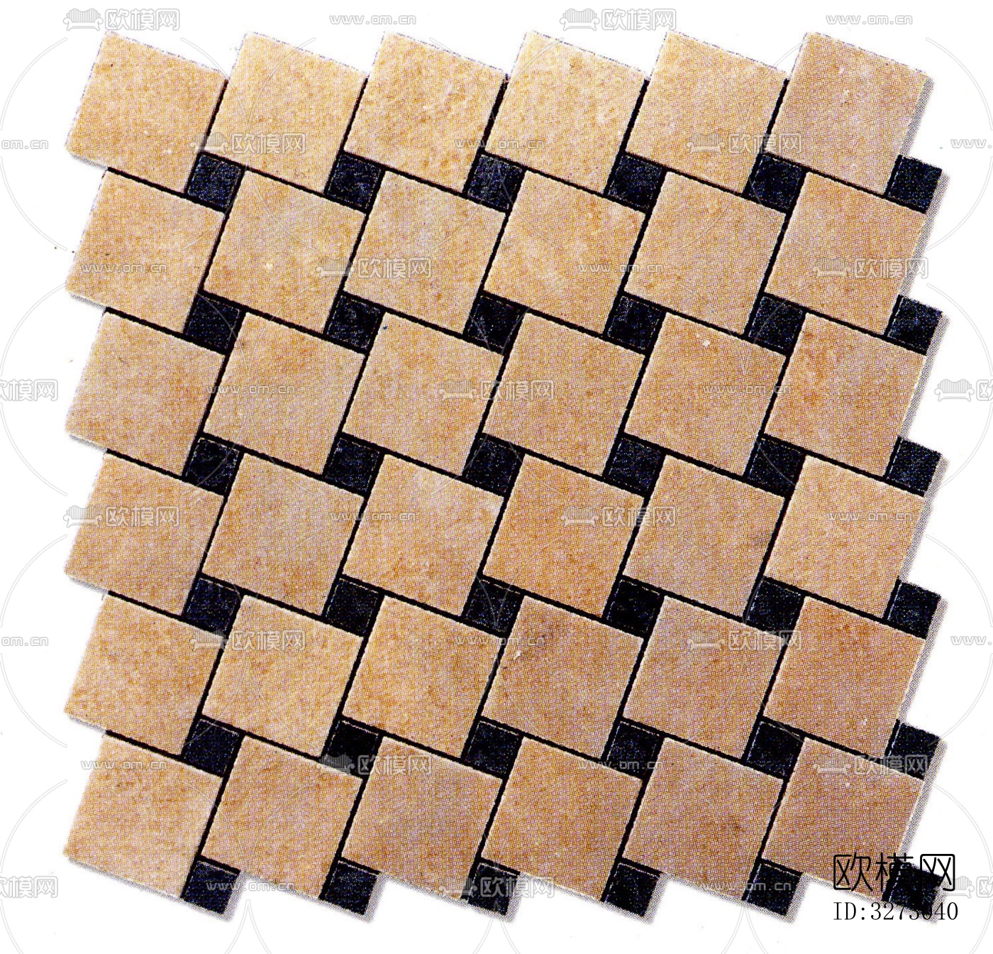 地面砖文化石石材马赛克拼贴下载（渲染图4）