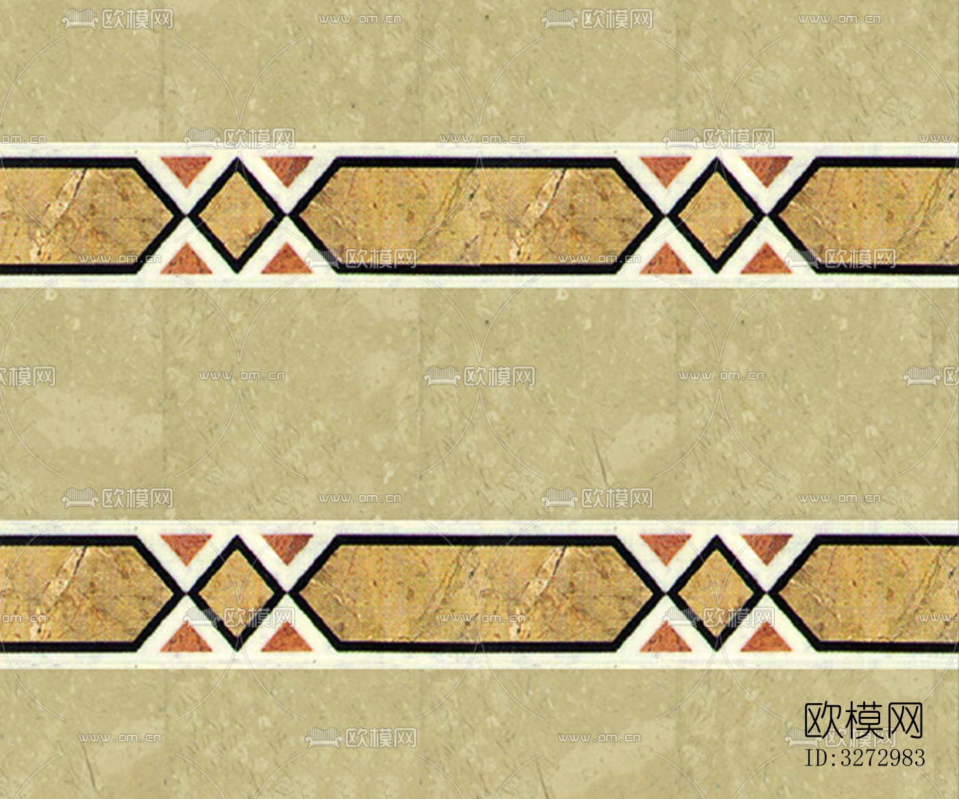 室外石材地面拼花地砖下载（渲染图8）