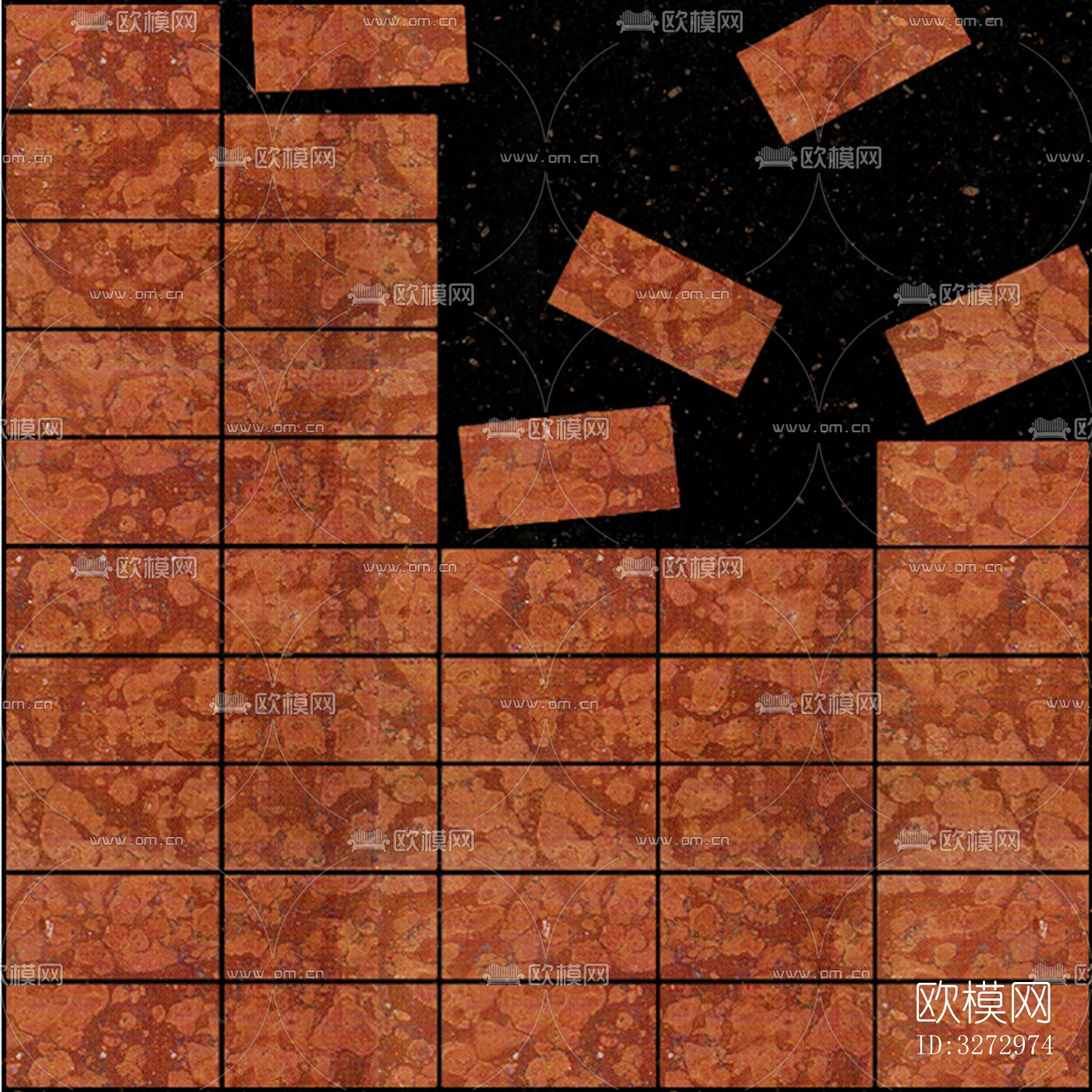 室外石材地面拼花地砖下载（渲染图7）