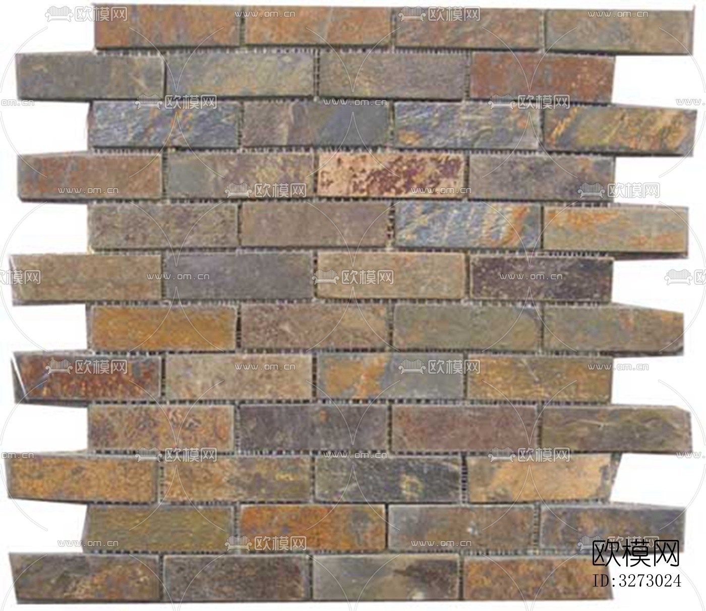 文化石石材马赛克拼贴下载（渲染图1）