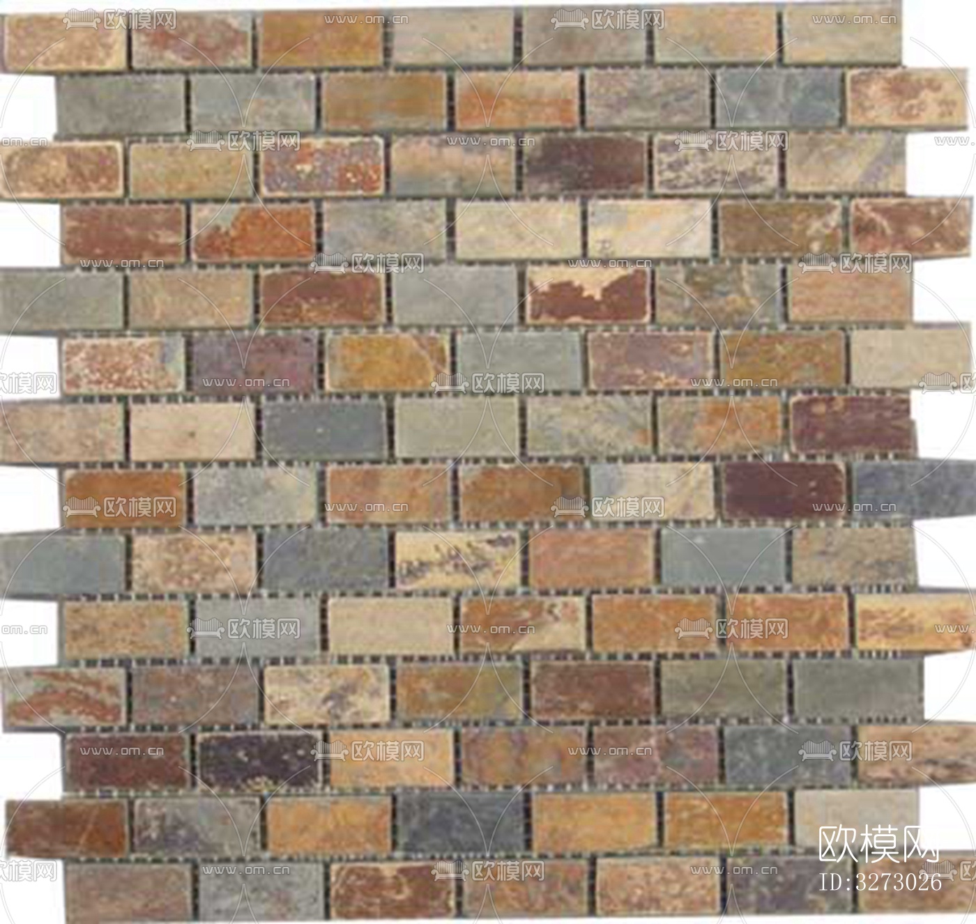 地面砖文化石石材马赛克拼贴下载（渲染图6）