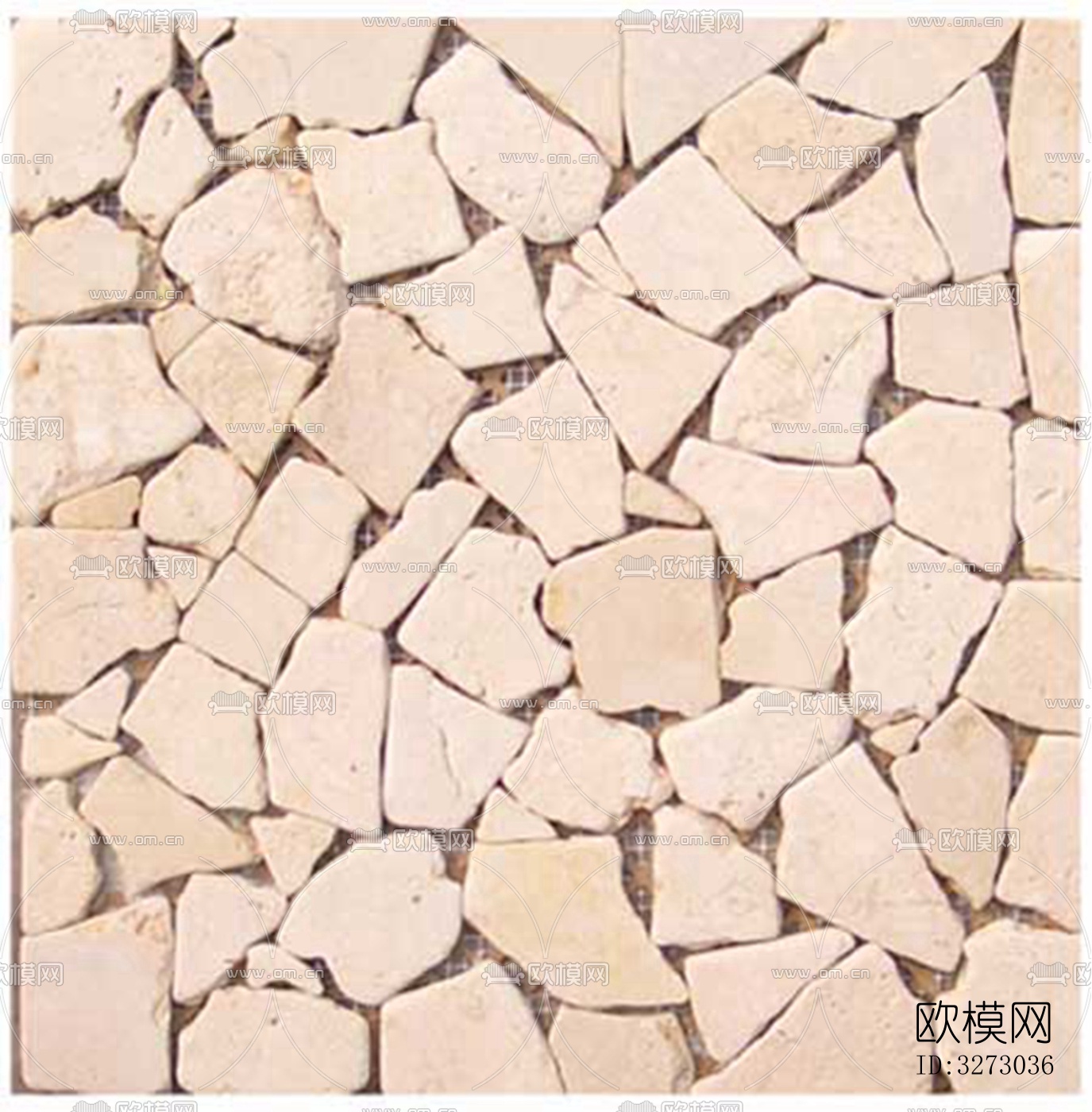 地面砖文化石石材马赛克拼贴下载（渲染图1）