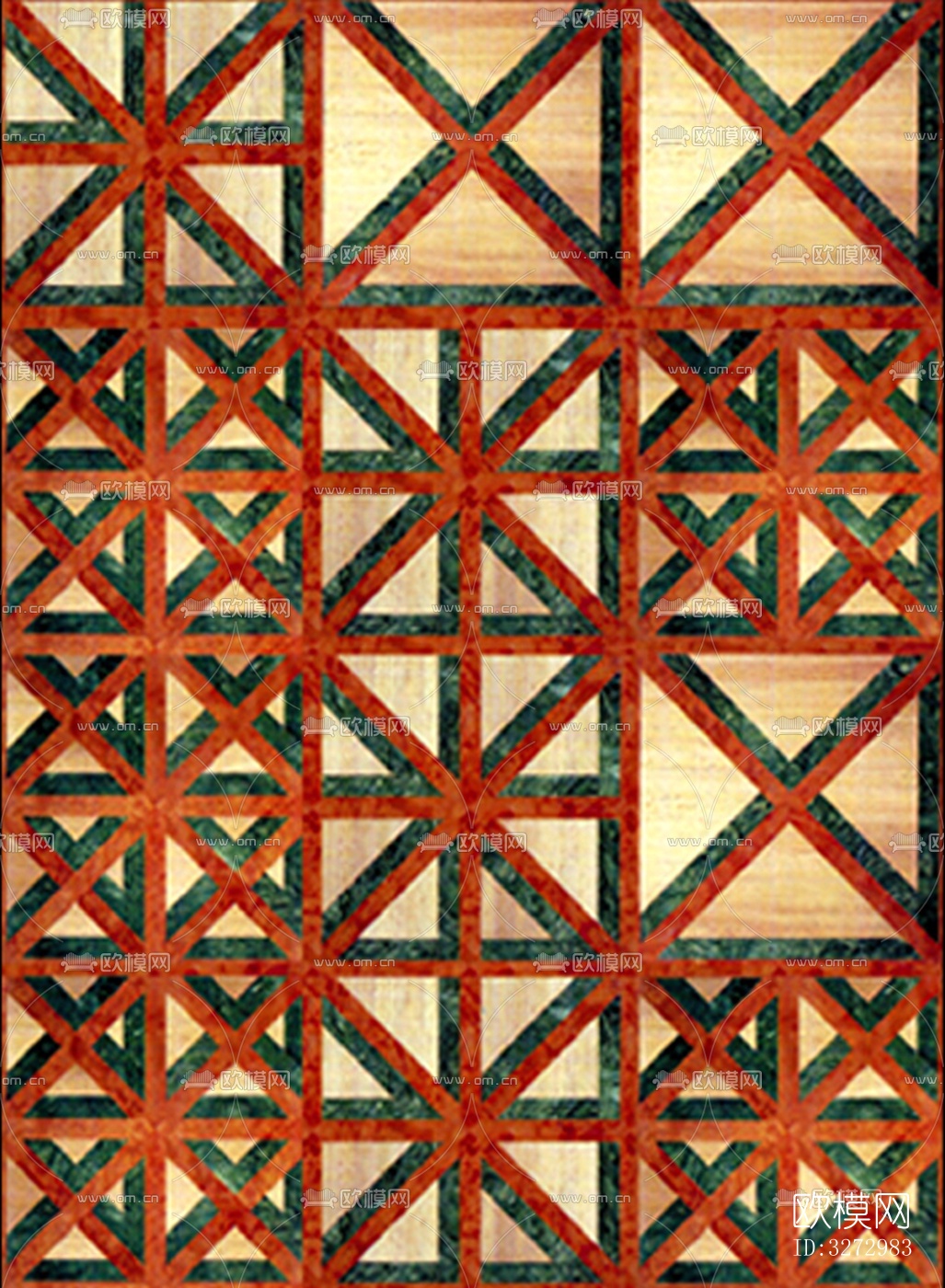 室外石材地面拼花地砖下载（渲染图6）