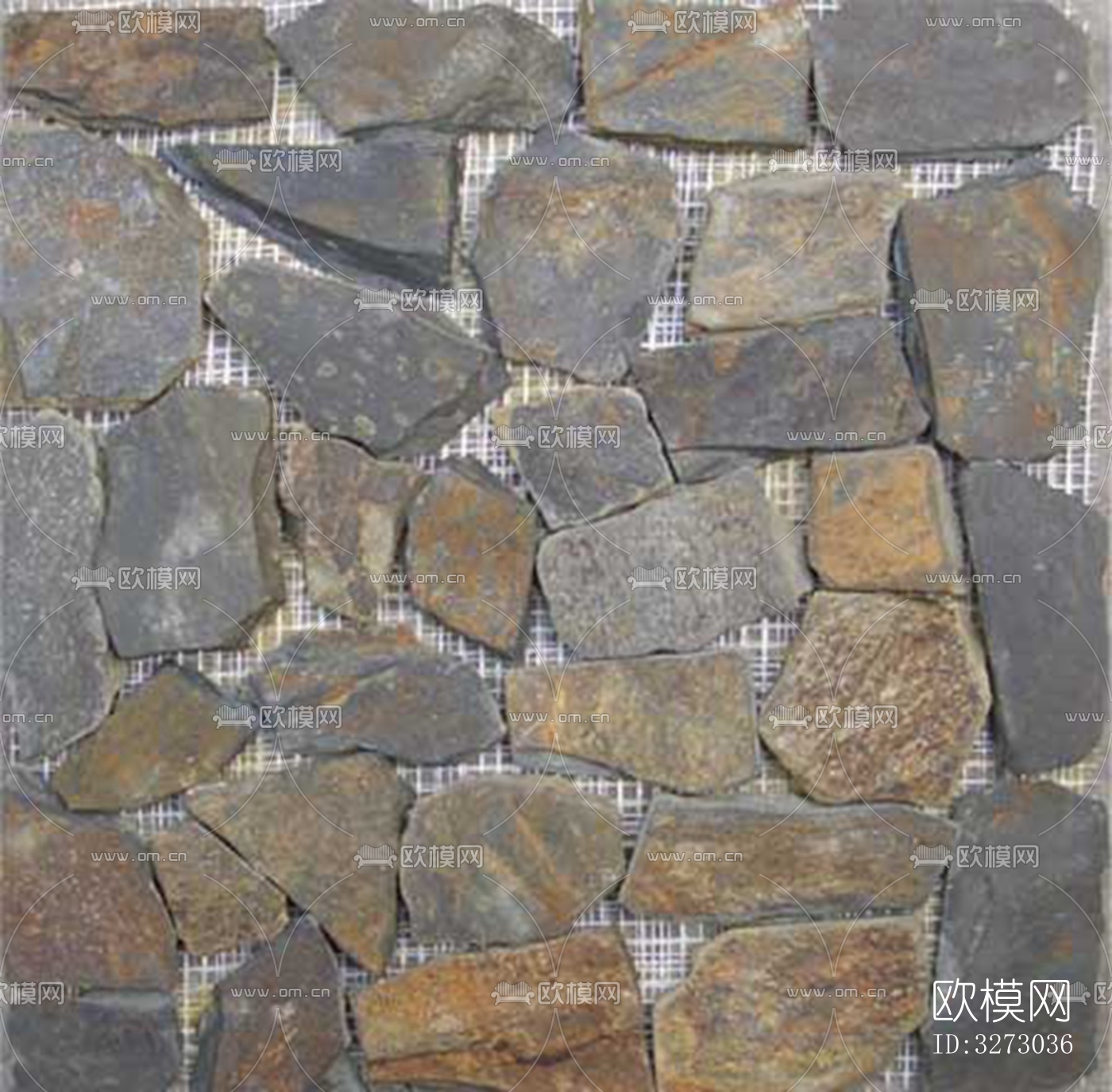 地面砖文化石石材马赛克拼贴下载（渲染图3）