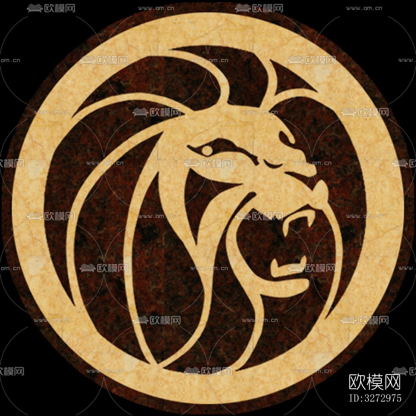 室外石材地面拼花地砖下载（渲染图4）