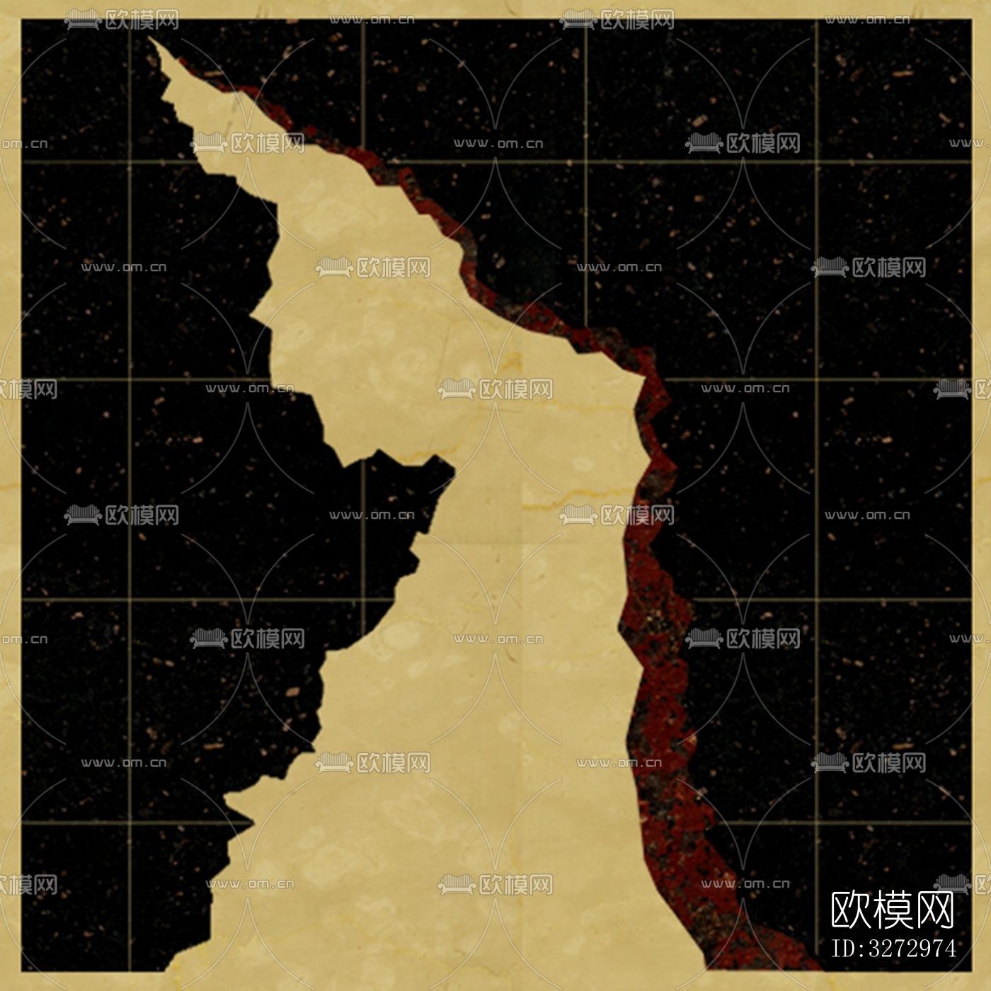 室外石材地面拼花地砖下载（渲染图9）