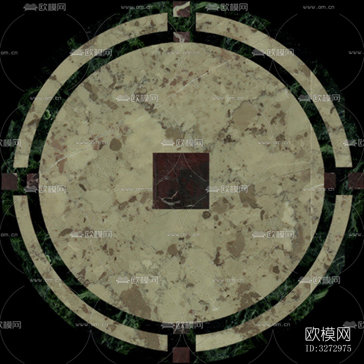 室外石材地面拼花地砖下载（渲染图5）