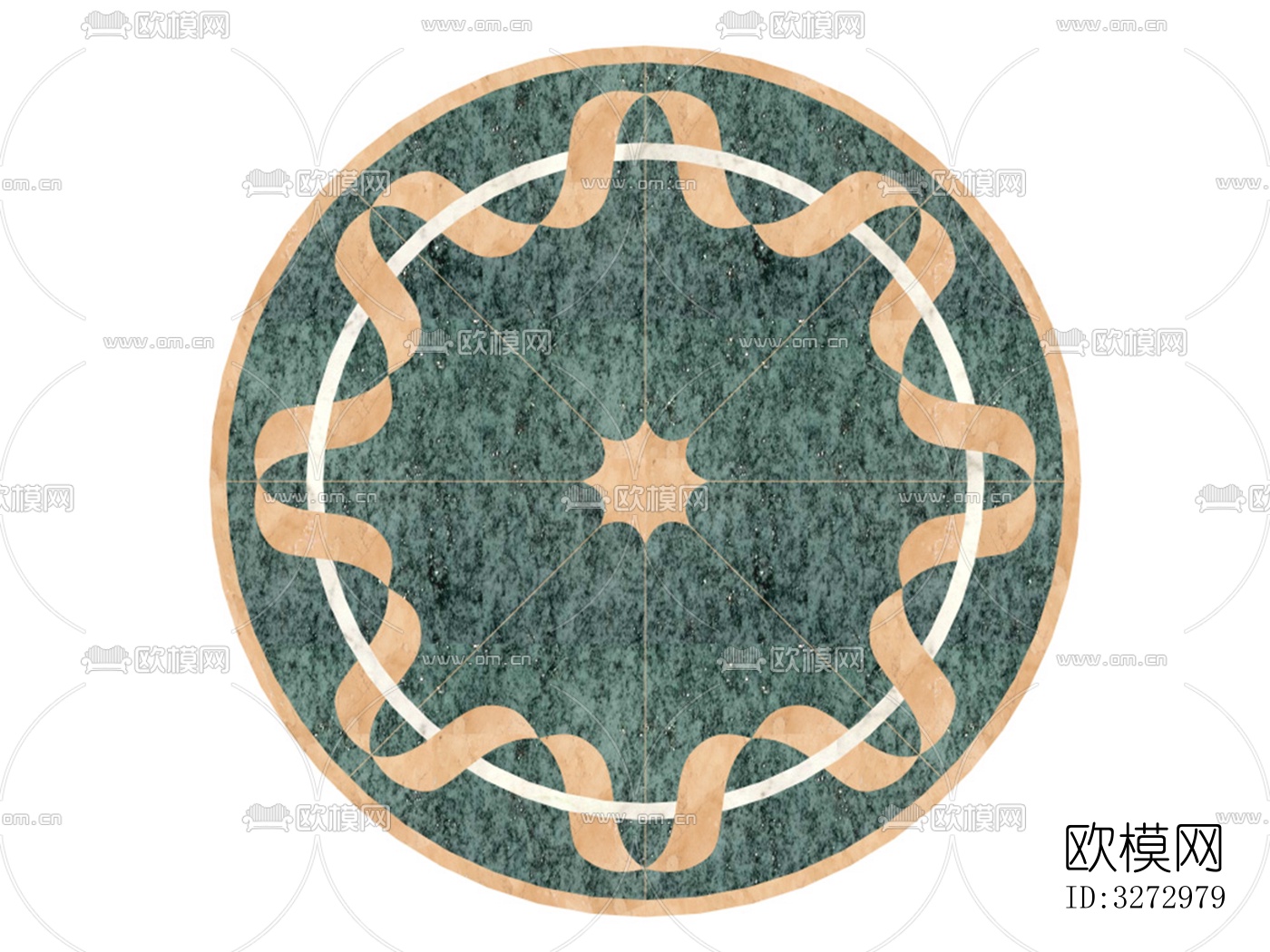 室外石材地面拼花地砖下载（渲染图9）