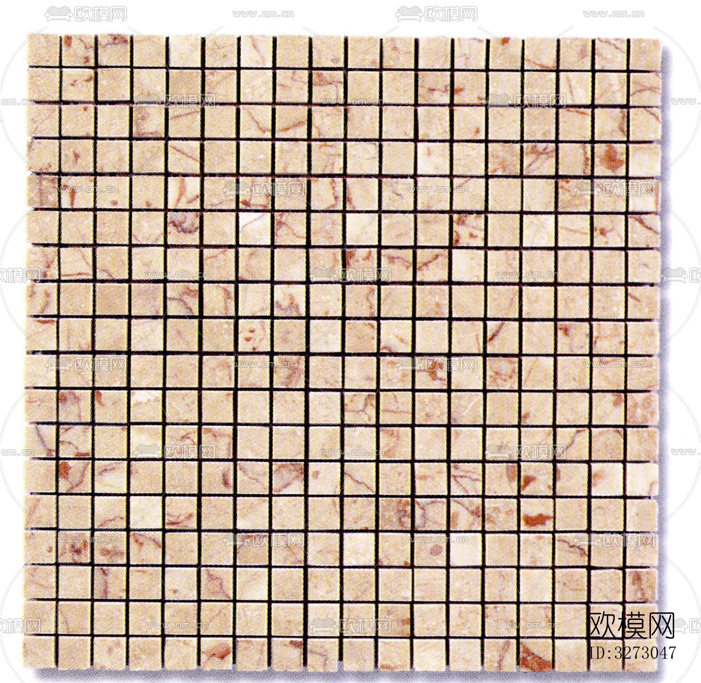 地面砖文化石石材马赛克拼贴下载（渲染图3）