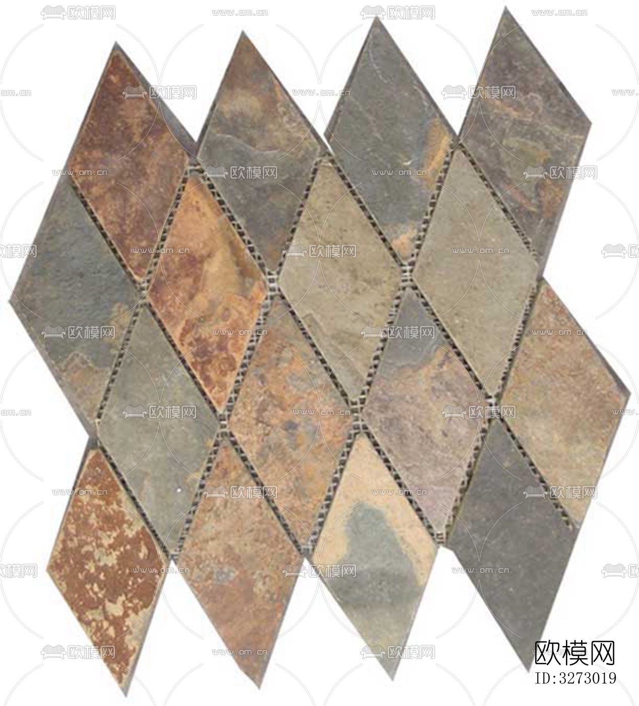 文化石石材马赛克拼贴下载（渲染图8）