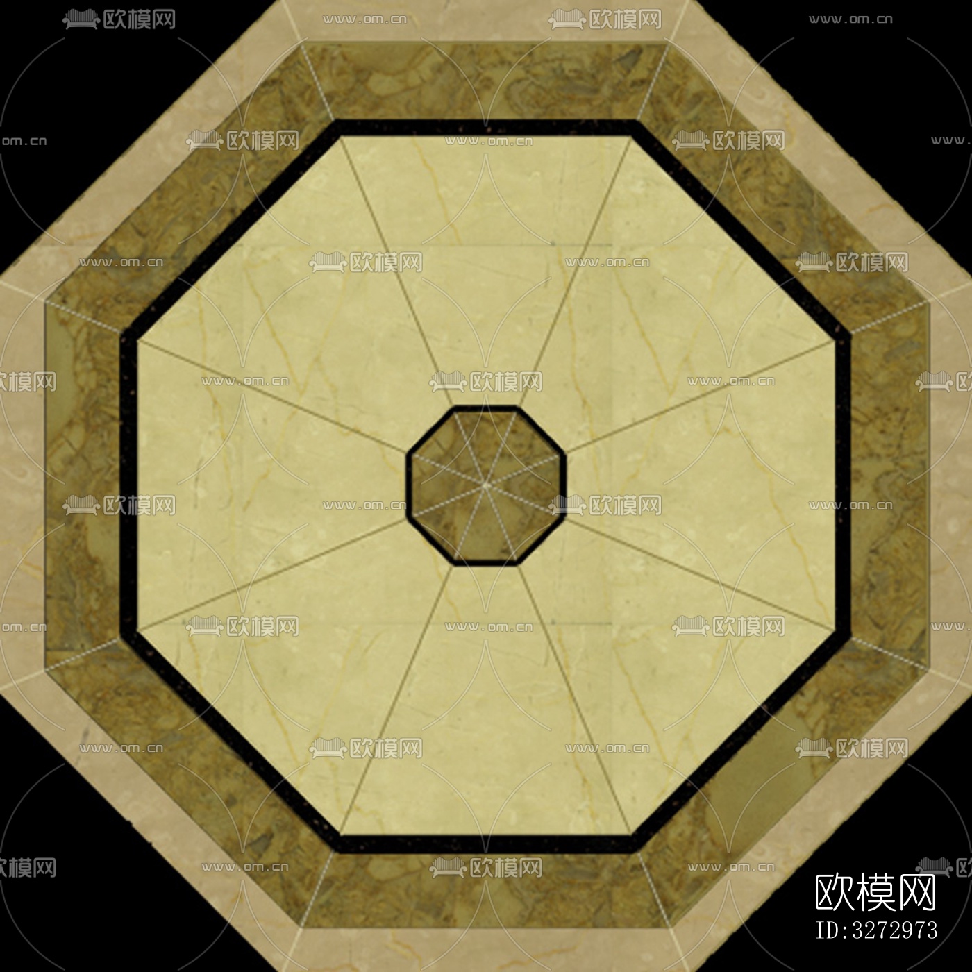 室外石材地面拼花地砖下载（渲染图10）