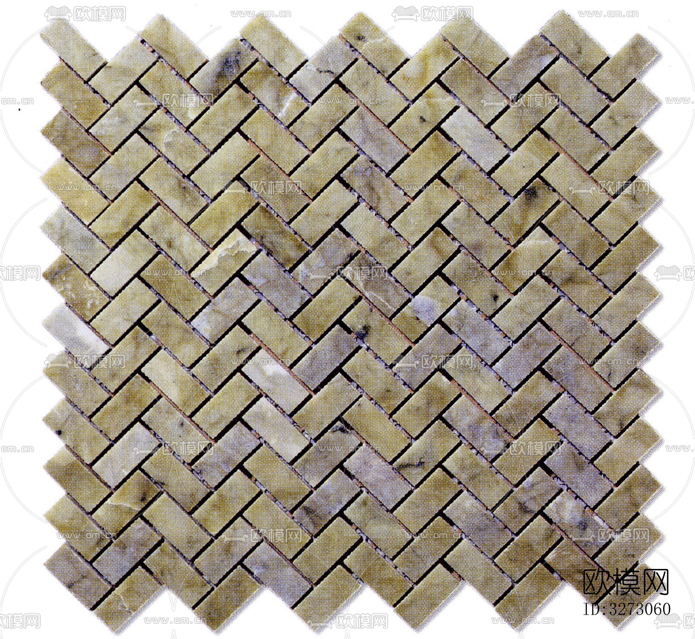 地面砖文化石石材马赛克拼贴下载（渲染图3）