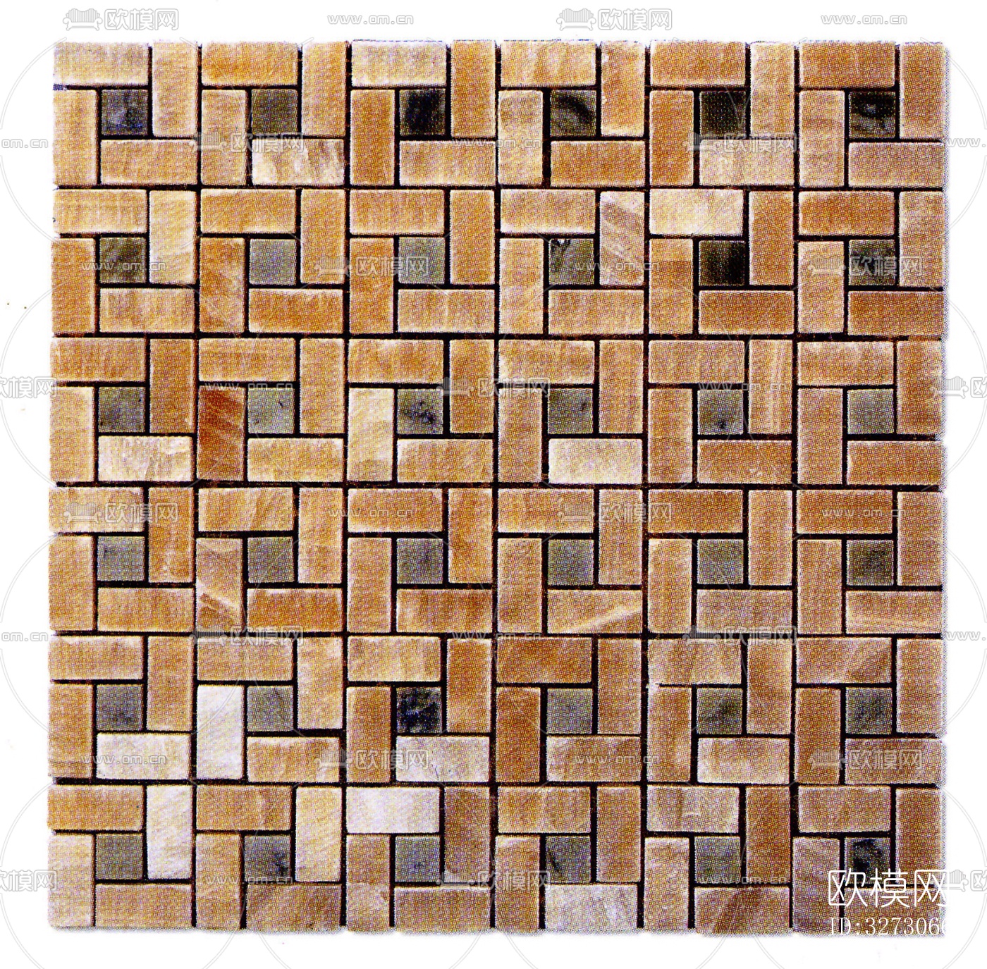 地面砖文化石石材马赛克拼贴下载（渲染图10）