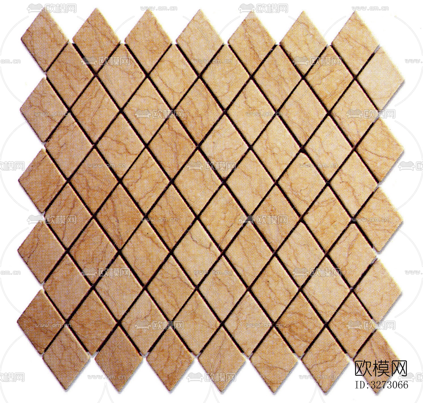 地面砖文化石石材马赛克拼贴下载（渲染图3）