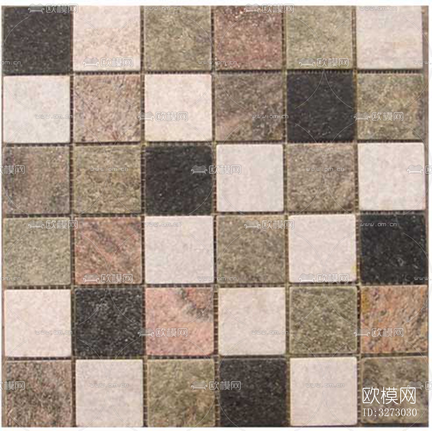 地面砖文化石石材马赛克拼贴下载（渲染图2）
