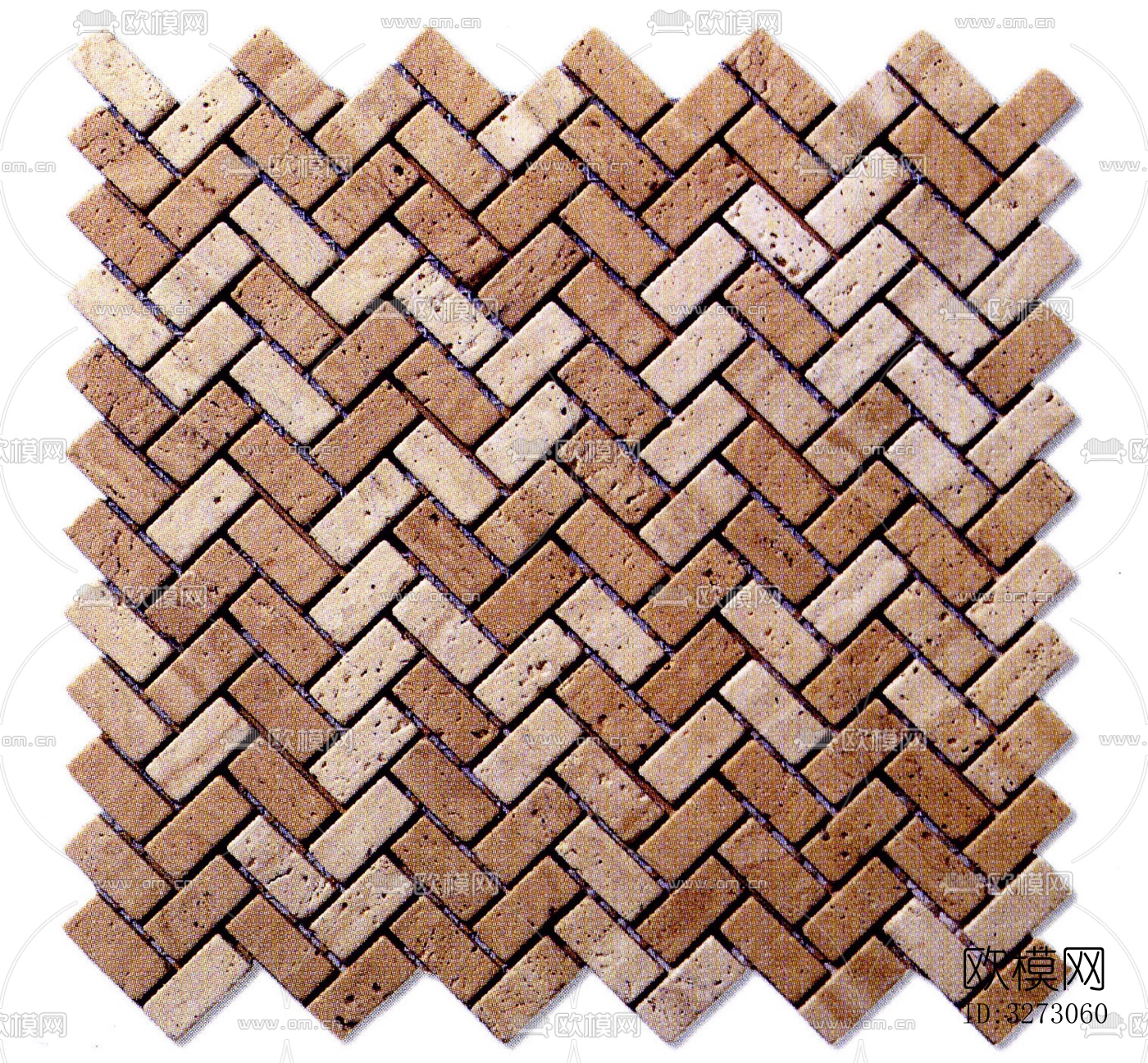 地面砖文化石石材马赛克拼贴下载（渲染图4）