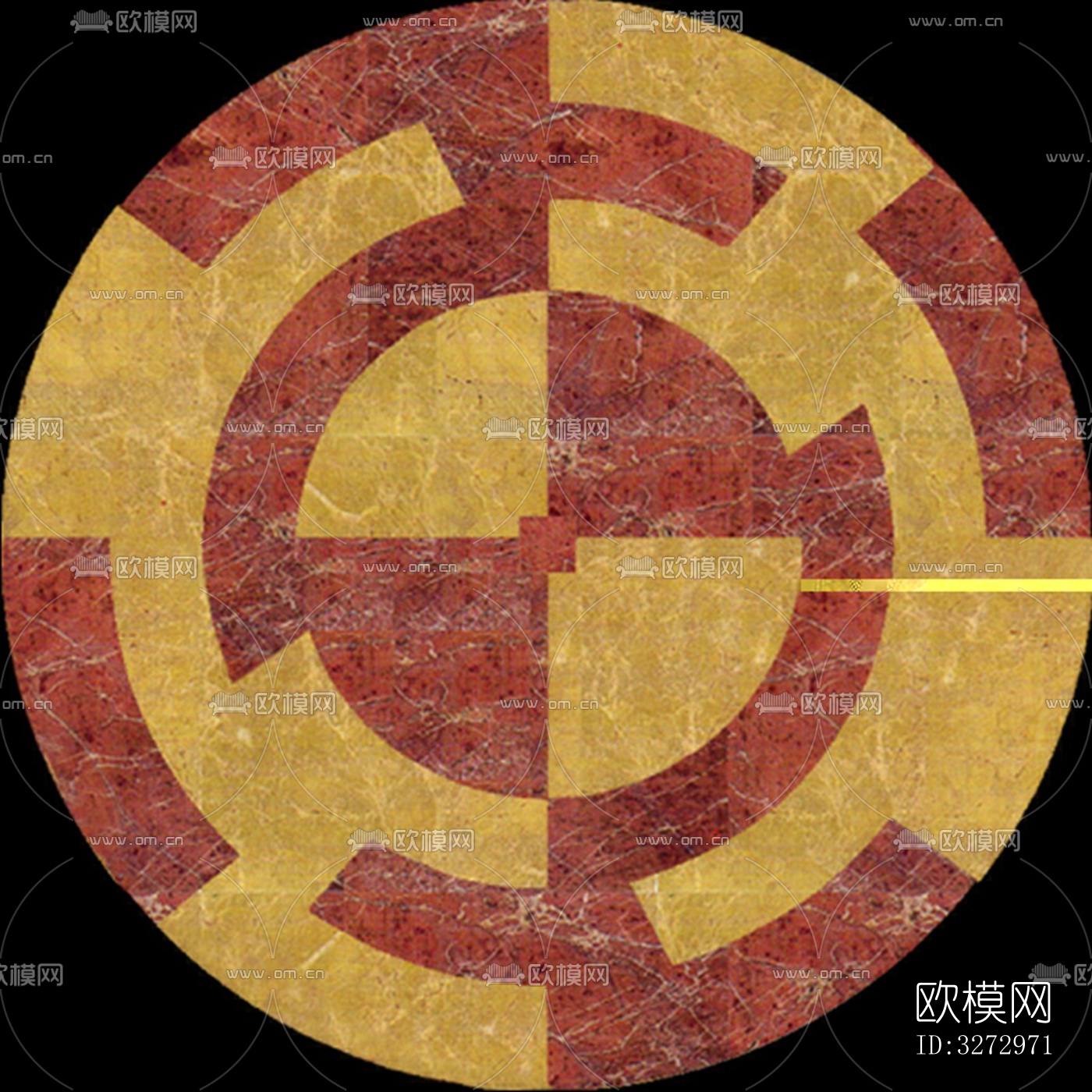 室外石材地面拼花地砖下载（渲染图9）