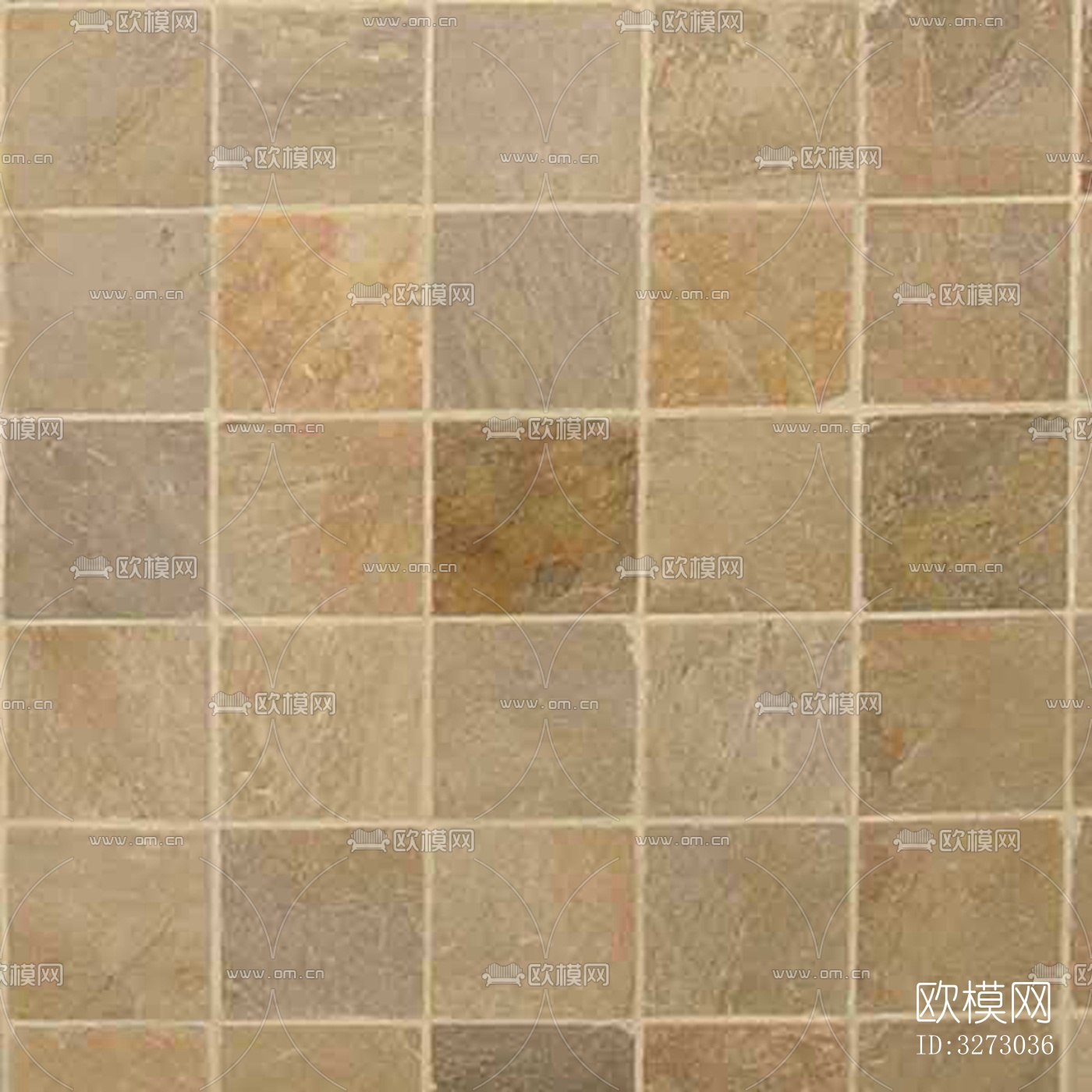 地面砖文化石石材马赛克拼贴下载（渲染图8）