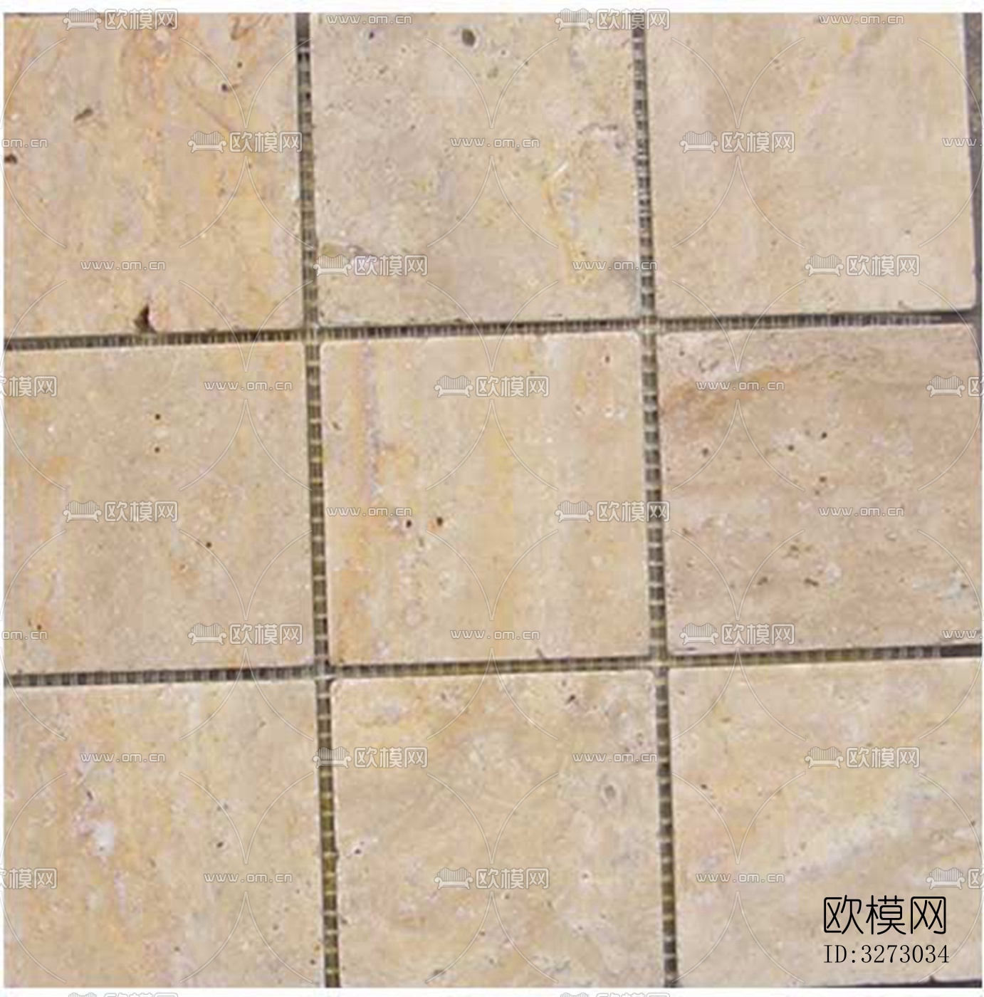 地面砖文化石石材马赛克拼贴下载（渲染图6）