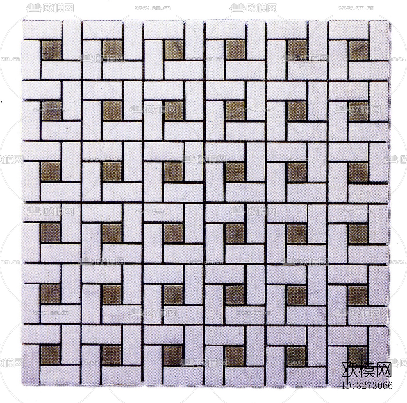 地面砖文化石石材马赛克拼贴下载（渲染图8）