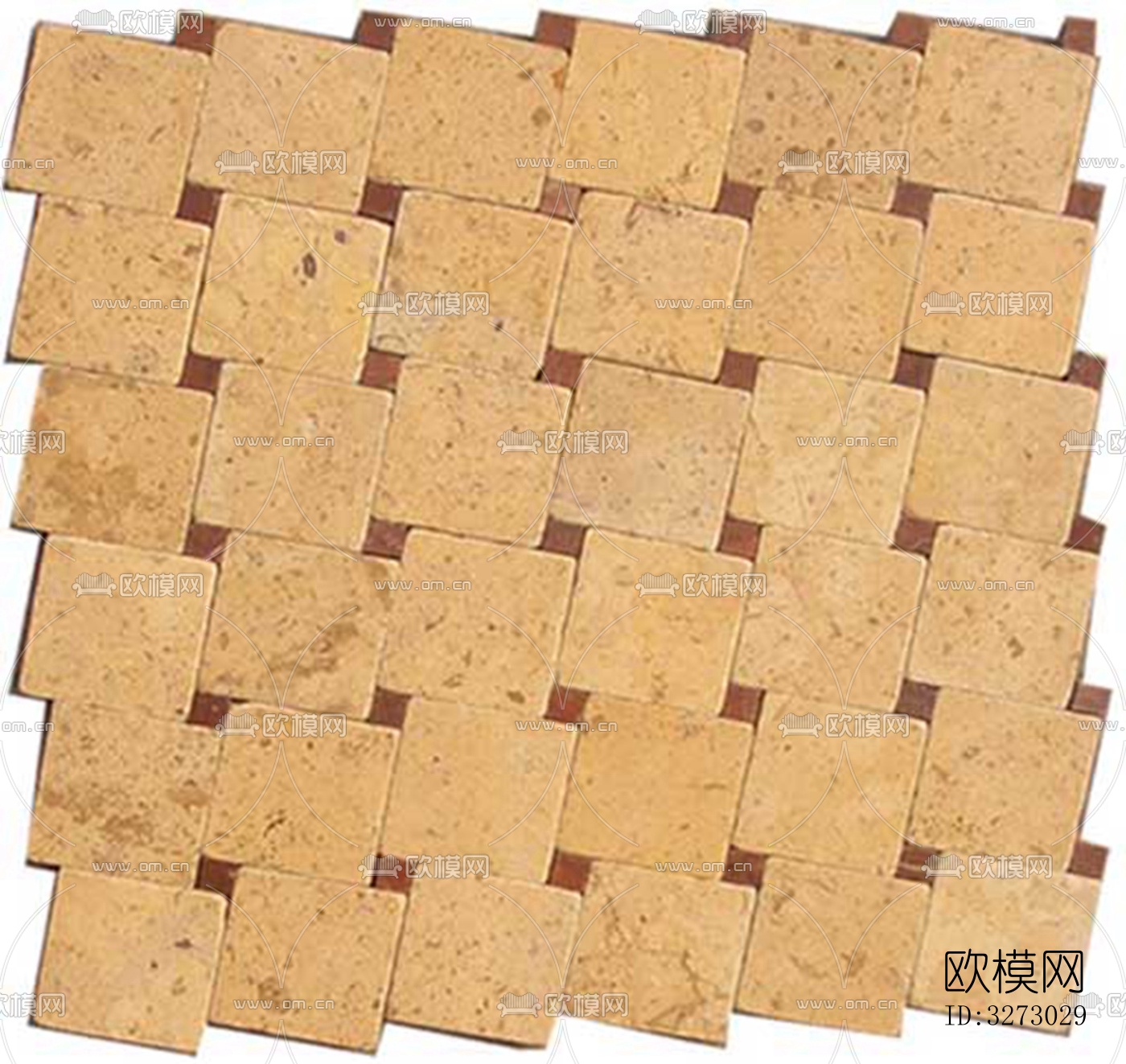 地面砖文化石石材马赛克拼贴下载（渲染图8）