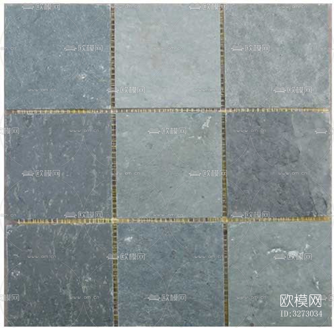 地面砖文化石石材马赛克拼贴下载（渲染图1）