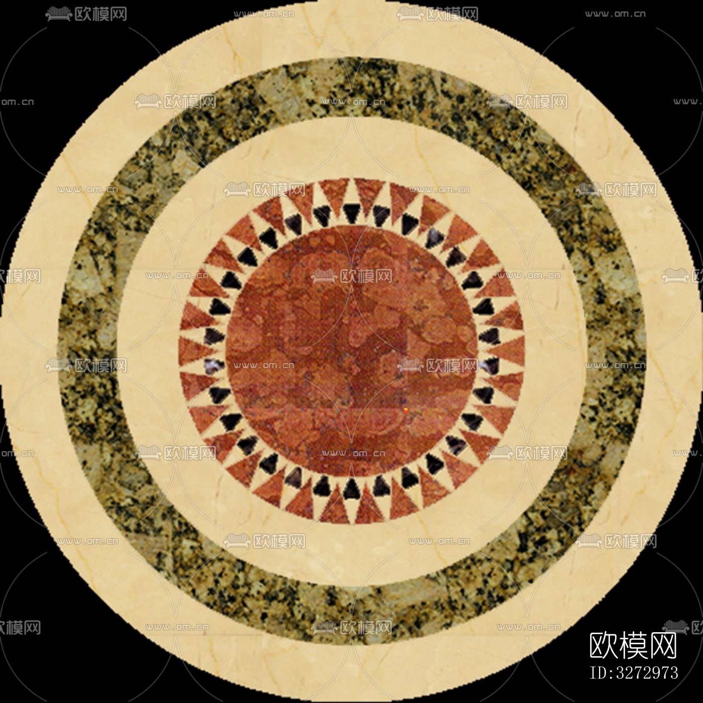 室外石材地面拼花地砖下载（渲染图6）