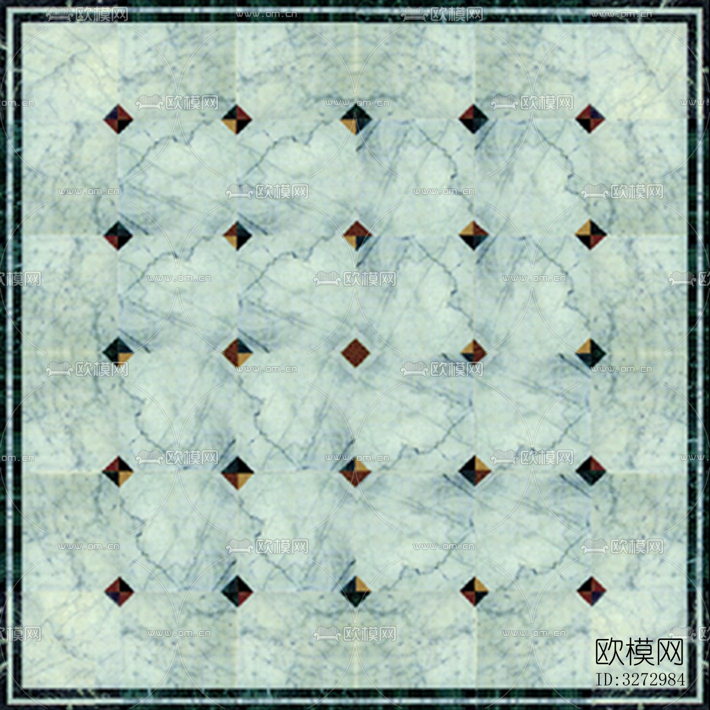 室外石材地面拼花地砖下载（渲染图6）