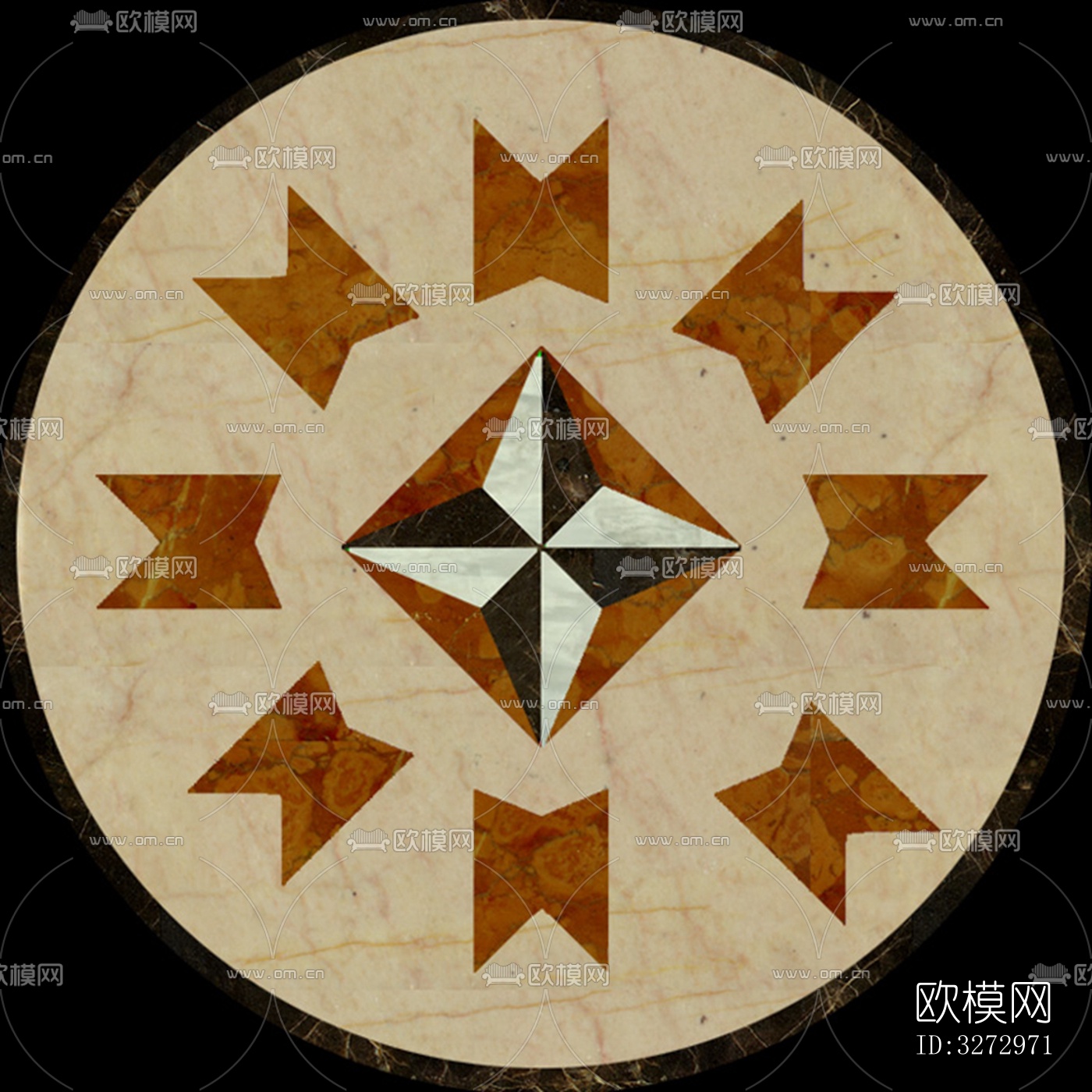 室外石材地面拼花地砖下载（渲染图5）