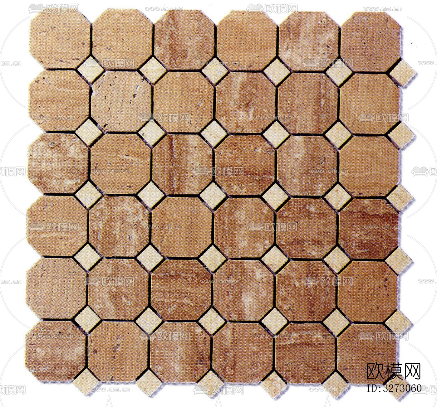 地面砖文化石石材马赛克拼贴下载（渲染图6）