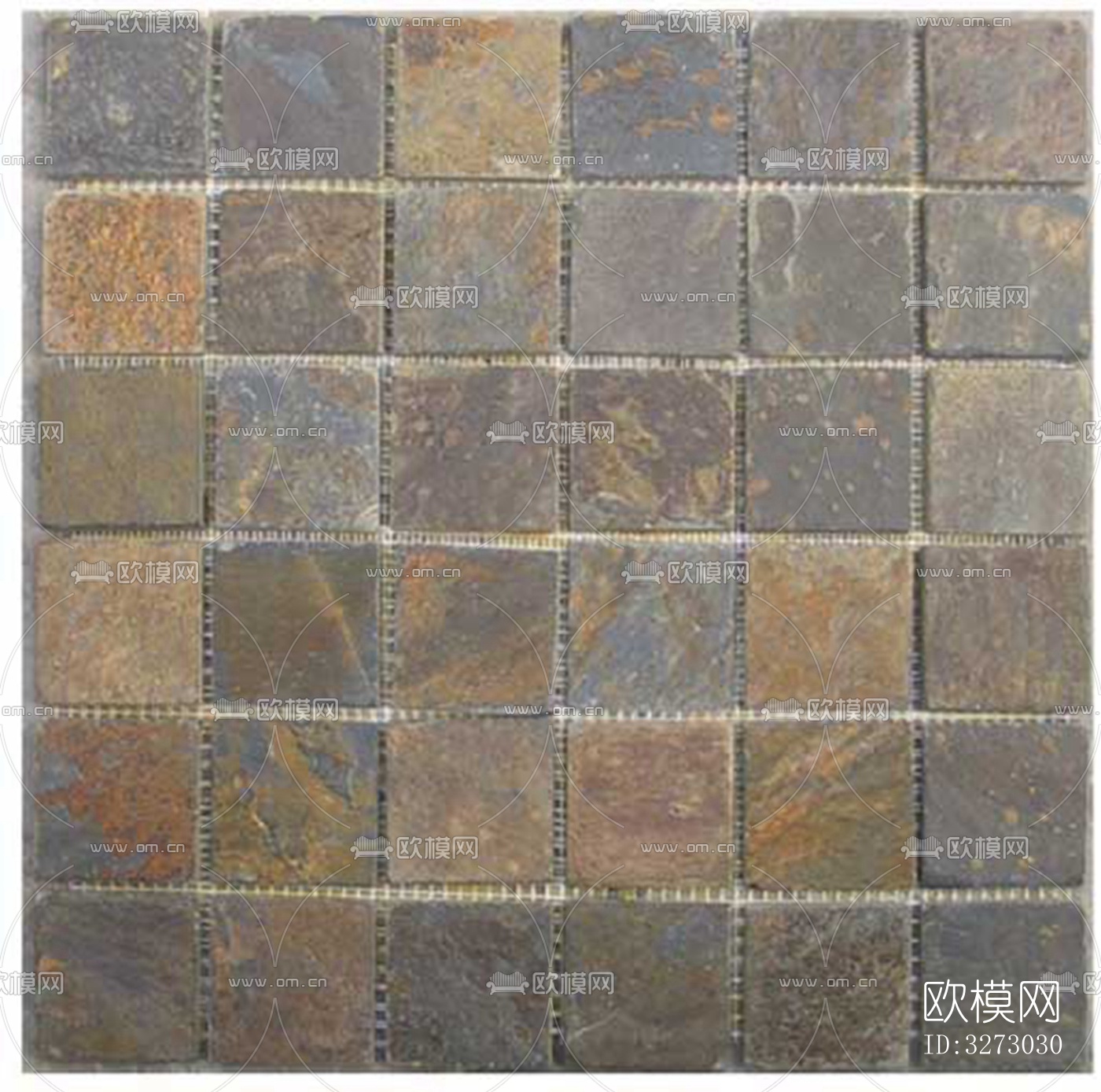 地面砖文化石石材马赛克拼贴下载（渲染图3）
