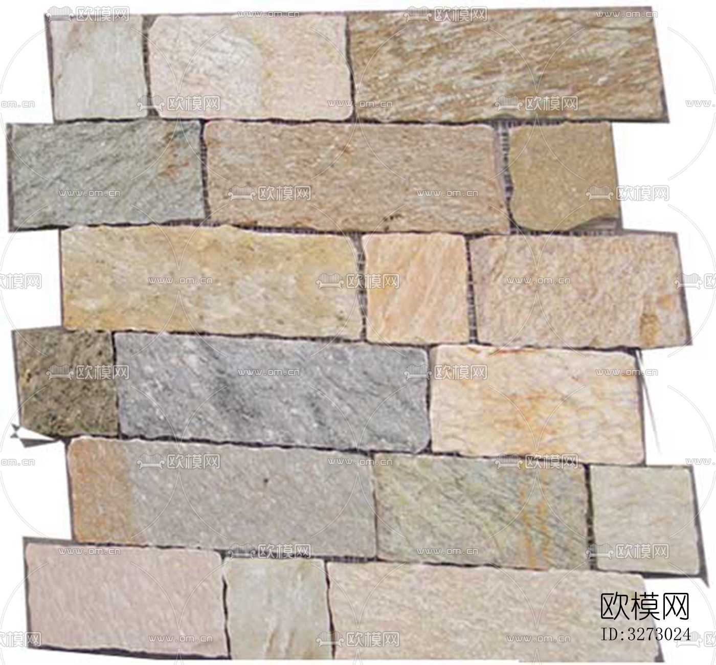 文化石石材马赛克拼贴下载（渲染图9）