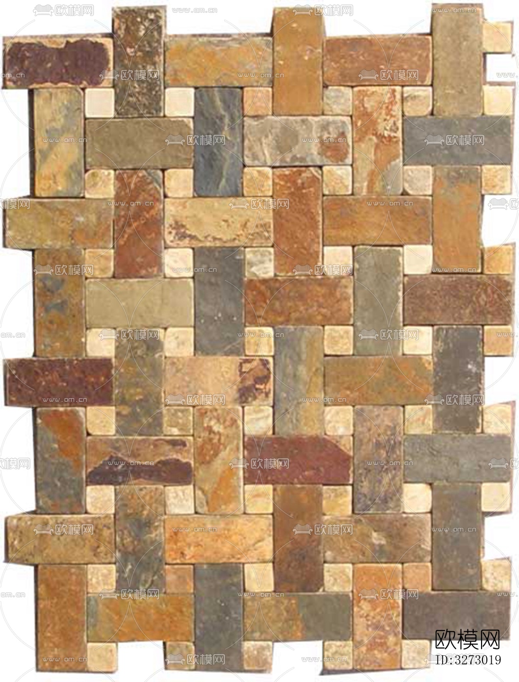 文化石石材马赛克拼贴下载（渲染图6）