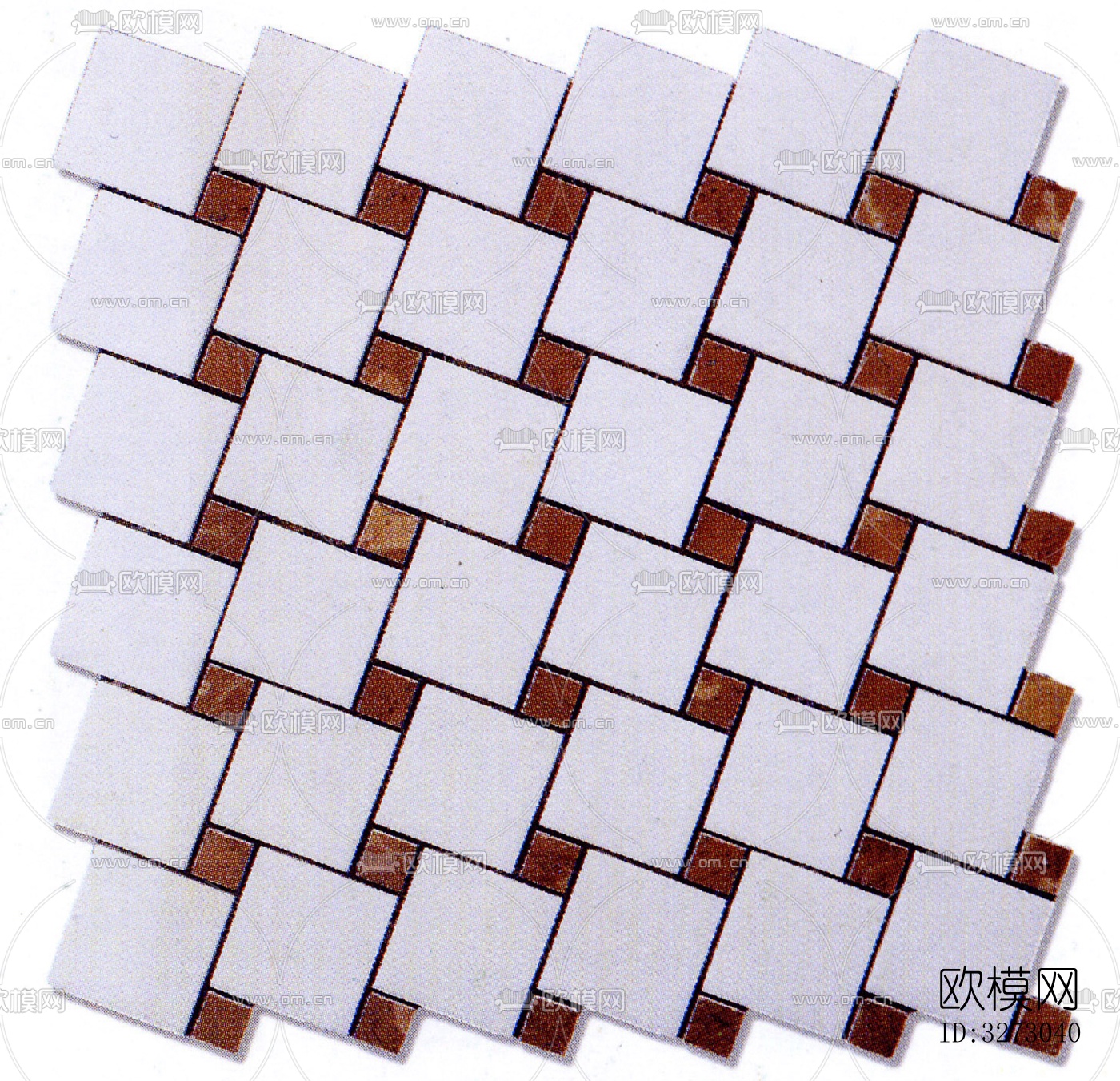 地面砖文化石石材马赛克拼贴下载（渲染图2）