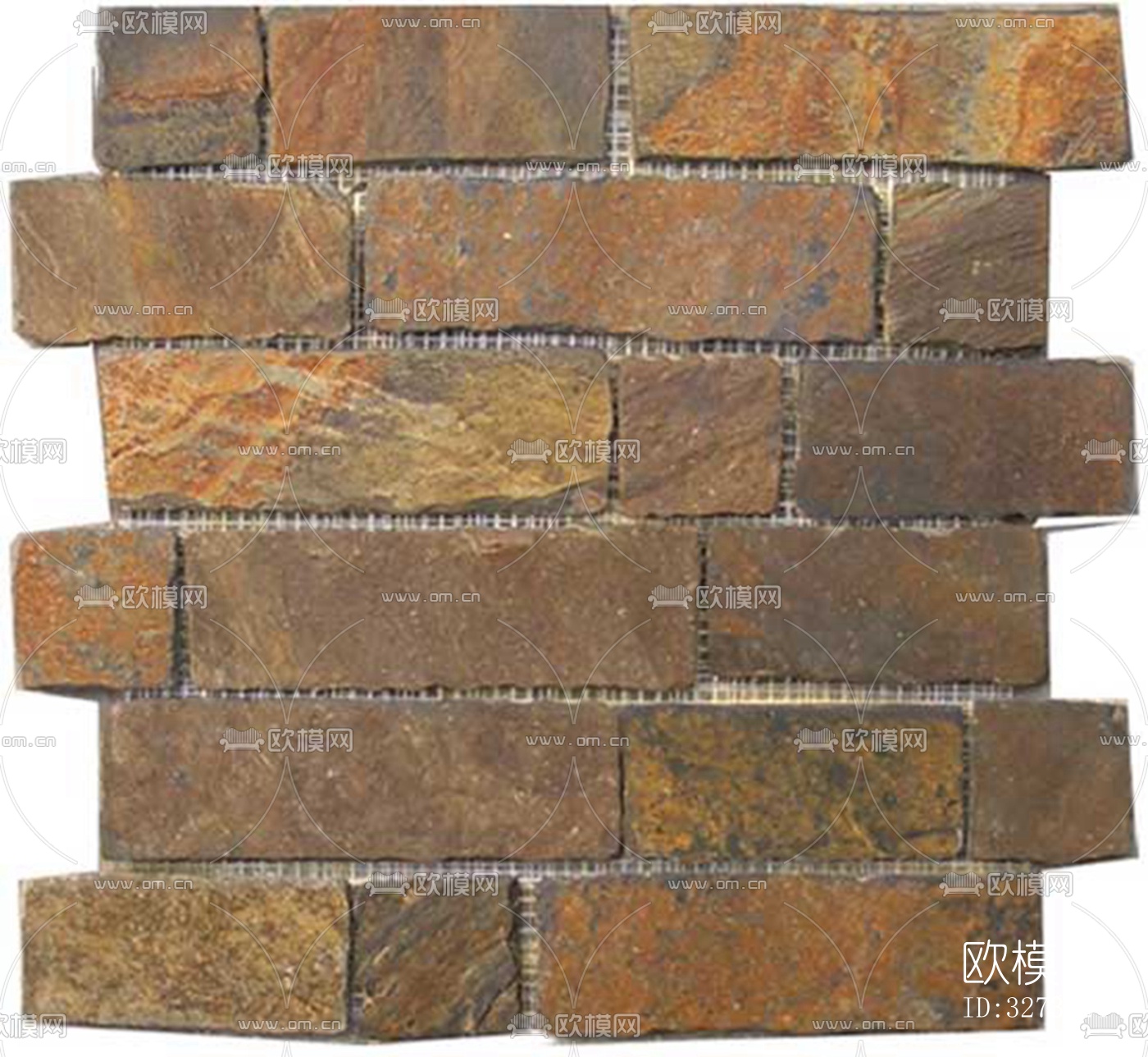 文化石石材马赛克拼贴下载（渲染图7）