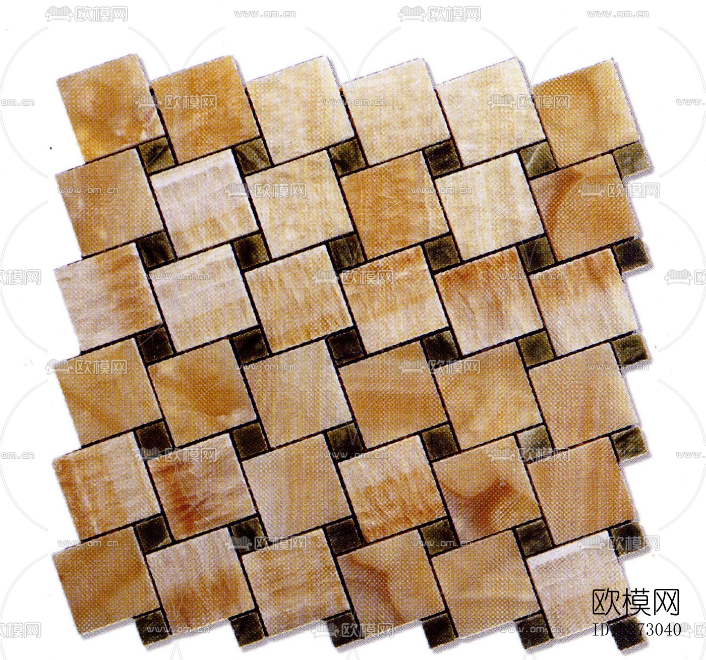 地面砖文化石石材马赛克拼贴下载（渲染图9）