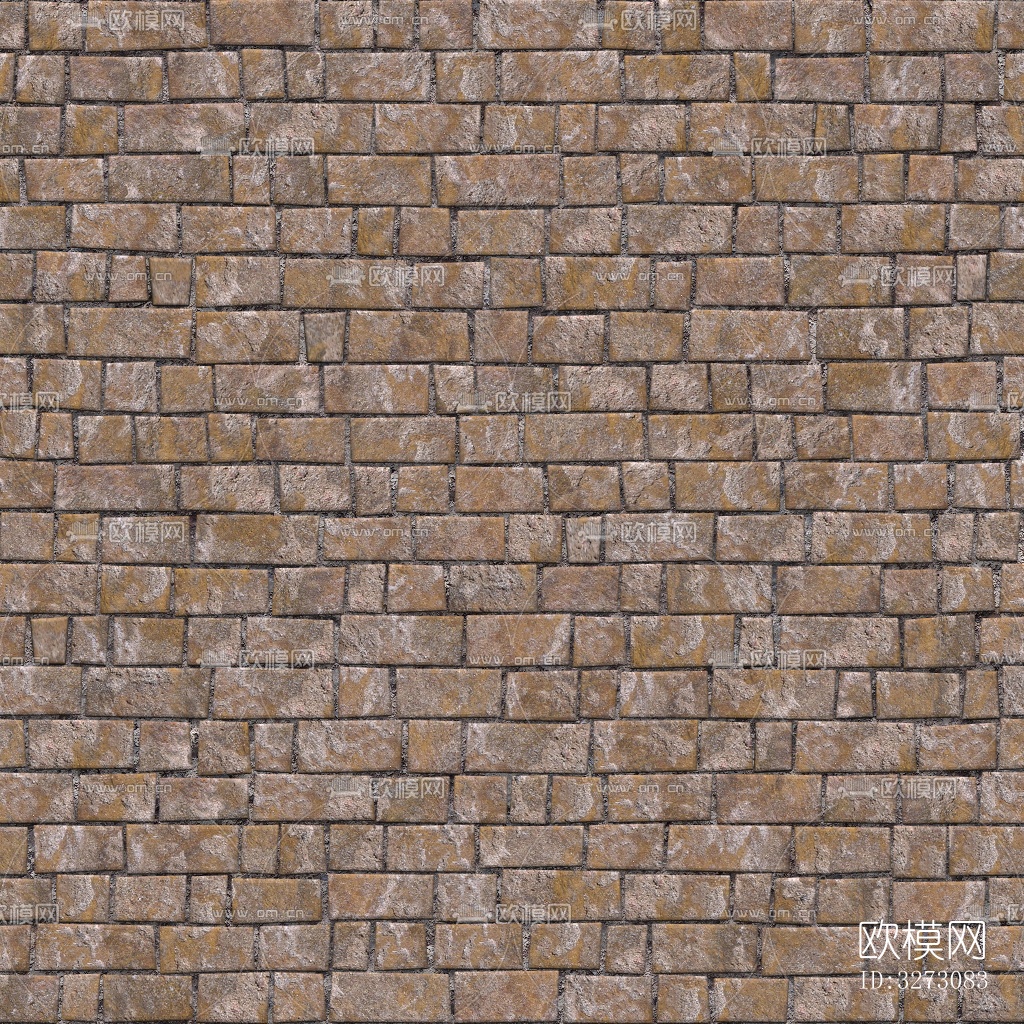 石材挡墙毛石墙下载（渲染图2）