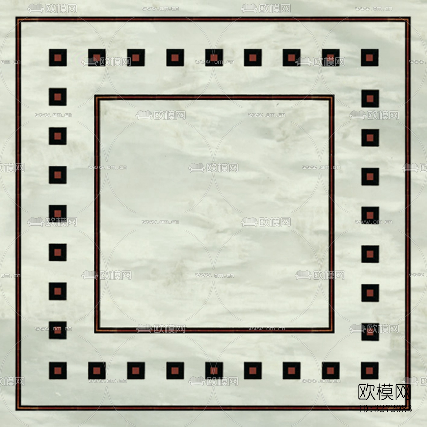 室外石材地面拼花地砖下载（渲染图3）