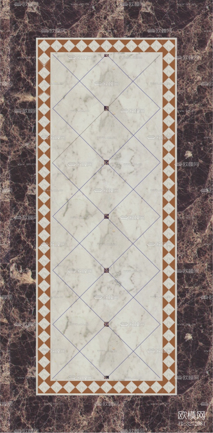 室外石材地面拼花地砖下载（渲染图10）