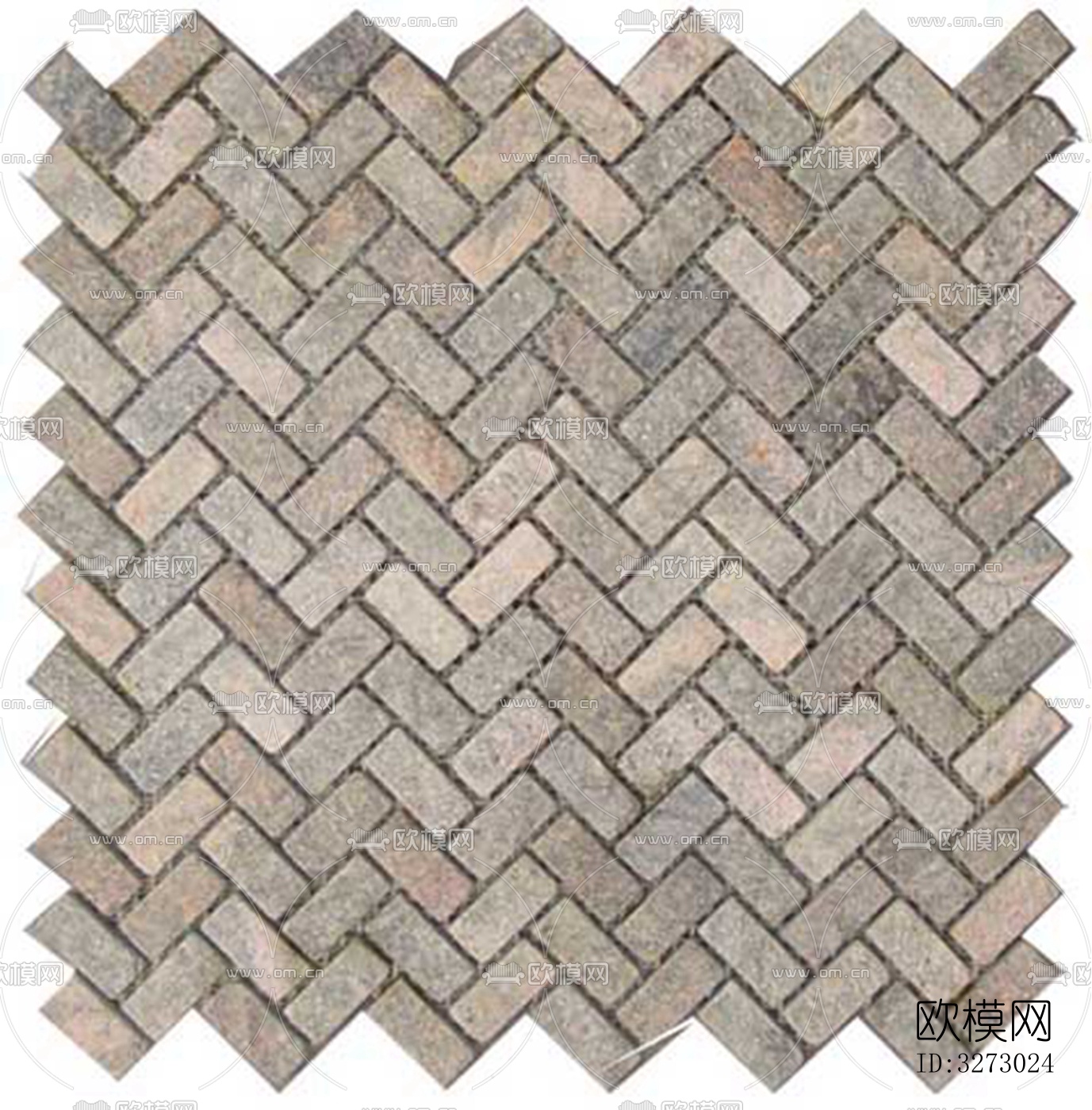 文化石石材马赛克拼贴下载（渲染图4）