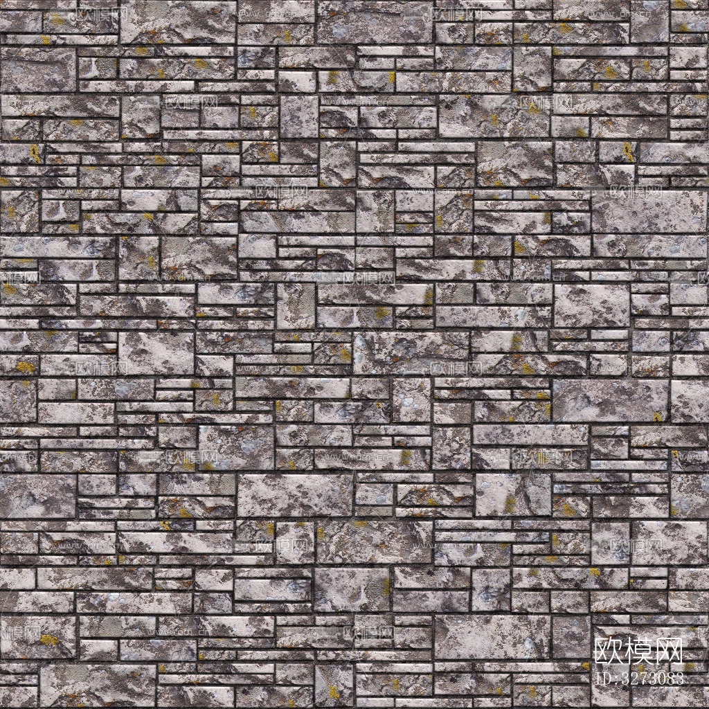 石材挡墙毛石墙下载（渲染图5）